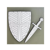 Epée en carton à colorier