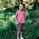 Débardeur over size enfant rose 